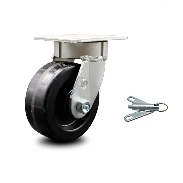 5 Inch Kingpinless Phenolic Wheel Swivel Caster with Swivel Lock